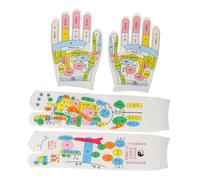 SOESFOUFU 1set Portable Acupressure Massage Gloves and Socks for Reflexology Breathable Design Instructions Lightweight and Comfortable Massage Tools for Hands and Feet Relaxation