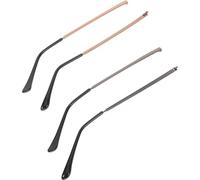 SOESFOUFU 2 Pair Universal Metal Eyeglass Arms Replacement Kit, Left and Right Glasses Temple Repair Parts in Brown and Gunmetal for Spectacles and Sunglasses