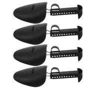 SOESFOUFU 2 Pairs Plastic Shoe Trees for Men, Adjustable Sneaker and Dress Shoe Shaper Inserts, Easy Insertion and Removal, Enhances Comfort, for Travel and Closets