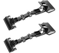 SOESFOUFU 2 Pcs Display Price Tag Clips Store Sign Holder Double Sided Design Multipurpose Black Plastic Stainless Steel Sign Clips for Retail Stores