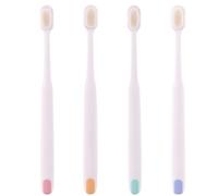 SOESFOUFU 2 Pcs Soft Bristle Manual Toothbrushes for Postpartum Use with Flocking Material, Comfortable Grip, and Deep Teeth Cleaning Oral Care Tool for Sensitive Gums Random Color