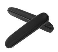 SOESFOUFU 2 Pcs Universal Wheelchair Armrest Pads with Black Leather Sponge, Anti-Slip Arm Rest Cushions for Mobility Scooters and Power Wheelchair Accessories, Lateral Support with 10cm