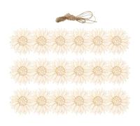 SOESFOUFU 2 Sets Flower Shaped Wood Chips Unfinished Flower Cutout DIY Wood Crafts Assorted Color No Burr Can Be Decorated Markers for Craft Projects