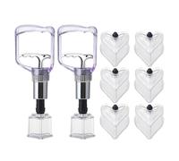 SOESFOUFU 2 Sets Vacuum Cupping Kit: Chinese Traditional Massage Cups with Manual Pump - Portable Set for Back Shoulder Muscle Relaxing Therapy