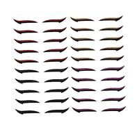 SOESFOUFU 20 Pairs Charming Eyeliner Stickers Reusable Eyeshadow Stickers for Effortless Eye Makeup Fashionable Design All Match Style for All Eye Shapes Easy Application for Women