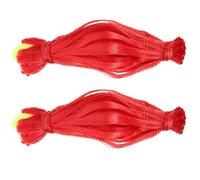 SOESFOUFU 200pcs Red Nylon Mesh Bags with Drawstring for Fruit Storage and Watermelon Protection, Lightweight Portable Mesh Pouch for Kitchen and Storage Use