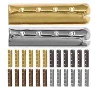 SOESFOUFU 200pcs Shoe Lace Tip Head Replacement, Metal Shoelace Aglets, 4 Hole Drawstring String Ends Shoelaces Head Cords End for Shoestrings, Hoodie, Sweatpants 23mm