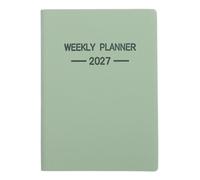 SOESFOUFU 2027 Weekly Task Planner Small Pocket Notebook with Schedule Management and Detailed Monthly and Weekly Planning, Paper and Pu Material, and Portable for College and Office Use