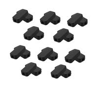 SOESFOUFU 20pcs Black Plastic Small USB Power Junction Box for Efficient Cable Management Compact Portable Electrical Project Case for Desktops Bedside Tables and Travel Charging