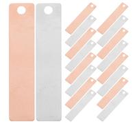 SOESFOUFU 20pcs Copper Zinc Anode DIY Electroplating Set for School Science Experiments Laboratory Research with Pure Zinc Strips for Jewelry Plating and Electrochemical Studies