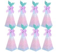 SOESFOUFU 20pcs Mermaid Wedding Candy Box Packaging Case Candy Holders Cookies Case Party for Wedding Favours
