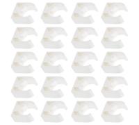 SOESFOUFU 20pcs Micro Dc Motor Mounting Bracket Small Motor Holder Universal C-clamp Plastic U-Shaped Practical Bracket for Assembling and Building Projects with 1.02x0.94x0.47in Dimensions