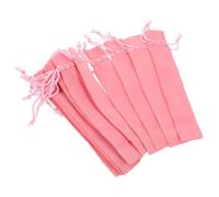 SOESFOUFU 20Pcs Pink Drawstring Pen Bags Lint Cloth Pouches Single Pen Protective Storage Bags Compact Lightweight for Office Home Handbag Use
