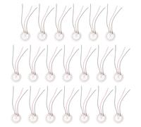 SOESFOUFU 20pcs Three-pole Self-excited Piezo Buzzer Discs Steel and Piezoelectric Ceramic Chips for Guitar Pickups Microphone Sound Sensors Electronic Instruments Replacement Random Color