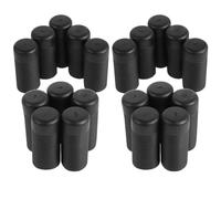 SOESFOUFU 20pcs Universal Anti-tip Wheelchair Tube Sleeves, Black Plastic Covers Enhancing Control and Strong Structural Support for Wheelchair Rods, for Home Care and Outdoor Trips
