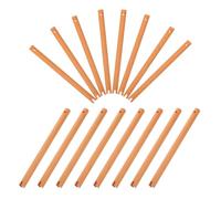 SOESFOUFU 20pcs Vintage Wooden Fan Grip Handle for Paper Fans DIY | Khaki Smooth Finish, Lightweight Craft Part, Wedding DIY Station, Home Decor Use