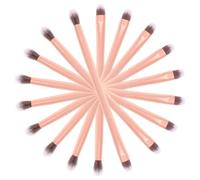 SOESFOUFU 24pcs Double Ended Eyeshadow Makeup Brush for Women Aluminum Tube Cosmetics Makeup Tools for Eye Shadow Nose Contour and Face Highlighting