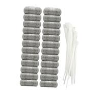 SOESFOUFU 24pcs Stainless Steel Washing Machine Filter Mesh Pouch Cable Ties Metal Filter Screen Lint Trap for Washer Hose