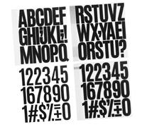 SOESFOUFU 24sheets Adhesive Letter Stickers Large Alphabet and Number Decals Peel and Stick for Mailbox Car Window Door