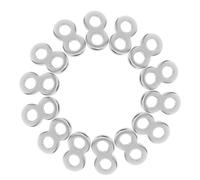 SOESFOUFU 25pcs Metal 8 Figure Fastener Clips Silver Stainless Steel Table Top Fasteners with 2.9mm Hole Spacing Reliable Use Securely Fastens Wooden Table Surface to Rails for Arts