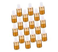 SOESFOUFU 25pcs Mini Glass Dropper Bottles Portable Subpackaging Empty Bottles for Essential Oils Perfume Body Lotion Dispensing and Travel Use Random Color
