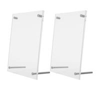 SOESFOUFU 2pcs Acrylic Photo Frame: Decorative Poster Frame Desktop Tabletop Display - Vertical & Horizontal for Certificate Document Poster Ads Flyer 10x15cm/6