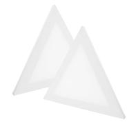 SOESFOUFU 2pcs Acrylic Porch Decorative Drawing Board Canvas Drawing Panel Triangle Creative Oil Painting Panel Built for Permanence and Stability Suitable for Media DIY Painting for Artists