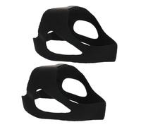 SOESFOUFU 2pcs Adjustable Neoprene Anti Snore Chin Strap with Hook and Loop Fastener for Men and Women, Reusable and Minimizing Sweating, for Sleep and Night Use