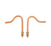 SOESFOUFU 2PCS Air Compressor Exhaust Tube, High-Pressure Pipe Connecting Pump Cylinder Head to Check Valve, Metal Pneumatic Tubing