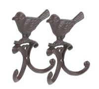 SOESFOUFU 2Pcs Black French Cast Iron Eiffel Tower Hanging Hooks, Decorative Wall Storage Hangers for Home, Office, Kitchen Organization and Coat Rack