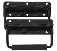 SOESFOUFU 2pcs Black Spring Loaded Handles Iron Pulls Ergonomic Heavy Duty Cabinet Case Handles Easy to Install for Toolbox Chest Storage