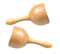 SOESFOUFU 2Pcs Brown Cupping Therapy Cups Massage Tool Set for Home Use, Wooden Gua Sha Massage Cups for Meridian Scraping and, Suitable for Relaxation and Muscle Relief