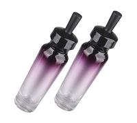 SOESFOUFU 2Pcs Glass Dropper Bottles for Essential Oils Purple Empty Refillable Containers with Precision Pipettes for Travel Aromatherapy DIY Perfume Blends