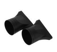SOESFOUFU 2pcs Hairdryer Nozzle Attachments for Curly Hair, Plastic Salon Styling Concentrator Nozzles with Precision Airflow and Overheating Prevention, Black for Professional Salons