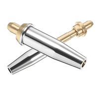 SOESFOUFU 2pcs Heavy Duty Cutting Torch Tips for Natural Gas Torch with High Temperature Resistance and Split Design, Copper and Brass Material with Chromium Plating, Suitable for Welding