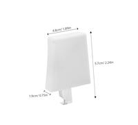 SOESFOUFU 2pcs Heavy Duty Hidden Cabinet Hinges White Surface Mounted Connectors for Kitchen Doors Sleek Invisible Design for Enhanced Storage and Easy Installation