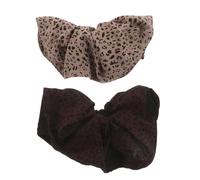 SOESFOUFU 2pcs Large Leopard Print Hair Scrunchies for Women, Thick Elastic Ponytail Holders, Animal Print Hair Accessories for Parties and School Use