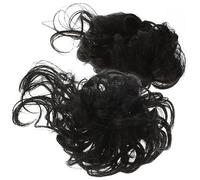 SOESFOUFU 2pcs Messy Bun Hairpiece Curly Updo Extensions for for Weddings Parties and Everyday Wear Easy to Use Elastic Band