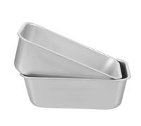 SOESFOUFU 2pcs Nonstick Rectangular Baking Pan Set Made of Sturdy Aluminum Alloy with Easy Cleaning Feature, for Festival Celebrations and Family Dinner Bread, Toast, and Cake Baking