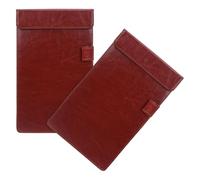 SOESFOUFU 2pcs Pu Leather Check Presenter Clipboards with Sturdy Pen Loop, 9.8x5.9 Inch Mini Menu Holders for Restaurant, Office Supplies Clipboard with Multiscene Versatility and Stylish