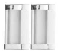 SOESFOUFU 2pcs Recessed Door Handles: Aluminum Alloy Flush Pull for Sliding Wardrobe Door - Bedroom Closet Drawer Furniture Hardware - 64mm Hole Distance