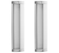 SOESFOUFU 2pcs Recessed Door Handles: Aluminum Alloy Flush Pull for Sliding Wardrobe Door - Bedroom Closet Drawer Furniture Hardware - 160mm Hole Distance