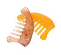 SOESFOUFU 2pcs Resin Scraping Comb for Head and Neck Massage Traditional Guasha Boards with Surface Circulation and Nervous System Tension Suitable for Relief and Daily Self Care
