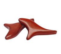 SOESFOUFU 2pcs Rosewood Triangular Guasha Boards Lymphatic Massagers Compact Reusable Face and Neck Scraper Massage Tools for Household