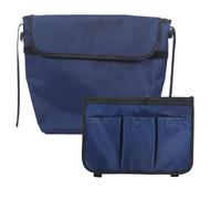 SOESFOUFU 2pcs Side Armrest Bag and Back Pouch for Wheelchair - Organizer Pockets with Straps - Easy to Attach & Access for Seninors Walkers & Power Chairs