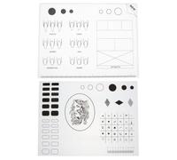 SOESFOUFU 2pcs Silicone Nail Coloring Mats for DIY Manicure and Nail Salon Use Portable and Simplifies Art Application Foldable Design for Easy Practice