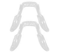 SOESFOUFU 2pcs Silicone Pads for Eyeglasses Soft Cushions Anti-slip Non-marking Covers Compatible with Optical Glasses