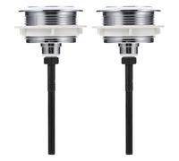 SOESFOUFU 2pcs Single Flush Toilet Tank Button Replacement Push Button Flush for Cistern with Easy to Install Design Suitable for Hotel and Office Bathrooms Silver Random Color