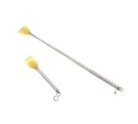 SOESFOUFU 2pcs Telescopic Back Scratcher Extendable Stainless Steel Itch Relief Tool with High Density Claw for Travel Home Use Massage