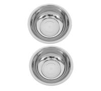 SOESFOUFU 2pcs Thickened Stainless Steel Basin Multipurpose Foot Soak Tub and Face Wash Bowl Stable Non Tip Design Easy Clean Wash Basin for Bathroom Kitchen Laundry Use